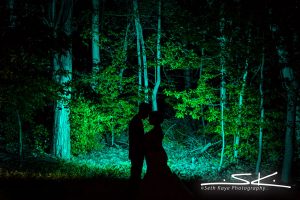 outside portrait in the woods