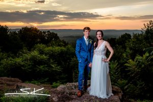 Log Cabin Sunset Portrait